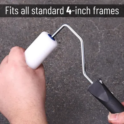 Transform Your Painting Game with This 4-Inch Foam Paint Roller Kit for Flawless Edges