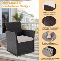Transform Your Backyard with this Rattan Patio Set – Stylish Outdoor Comfort for Garden Gatherings 4