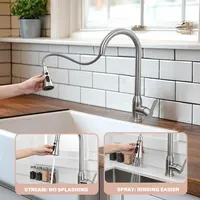Transform Your Kitchen with a Stylish Pull Down Faucet Made of Stainless Steel 2