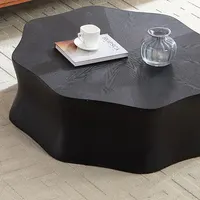 Transform Your Living Room with a Stylish Round Coffee Table in Black 3