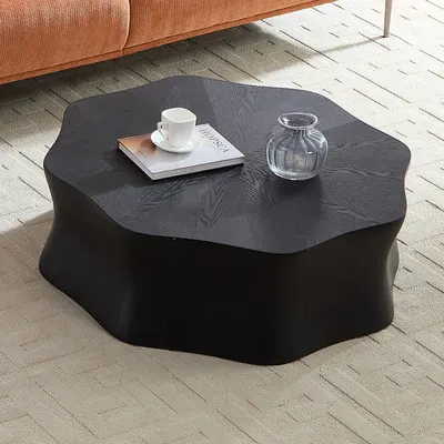 Transform Your Living Room with a Stylish Round Coffee Table in Black