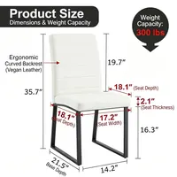 Transform Your Space with Stylish Dining Chairs - Soft PU Leather for Ultimate Comfort 5
