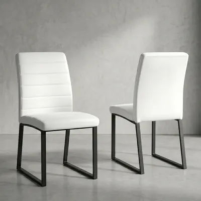 Transform Your Space with Stylish Dining Chairs - Soft PU Leather for Ultimate Comfort