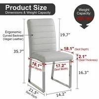 Elevate Your Space with PU Office Dining Chairs - Easy Assembly & Color Choices 1