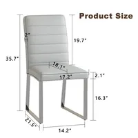 Elevate Your Space with PU Office Dining Chairs - Easy Assembly & Color Choices 5