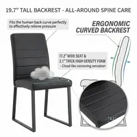 Transform Your Space with Stylish PU Office Chairs - High-Density Foam for Ultimate Comfort 2