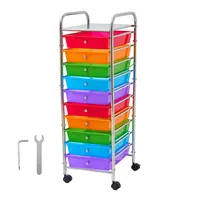 Transform Clutter with a 10 Drawer Rolling Cart - Sturdy Steel Frame for Every Room 2
