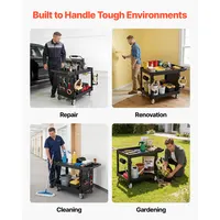 Transform Your Workspace with a 550 Lbs Utility Cart – Heavy Duty Organization for Easy Access 5