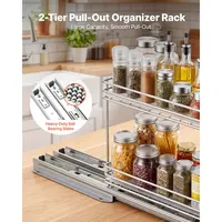 Maximize Your Space with a Pull Out Spice Rack - Heavy Duty Metal Organizer that Saves You Time 1