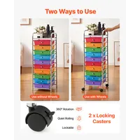 Transform Clutter with a 10 Drawer Rolling Cart - Sturdy Steel Frame for Every Room 3