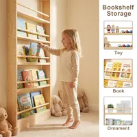 Maximize Space with a Wooden Bookshelf: Stylish Storage for Kids' Rooms 9