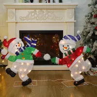 Embrace the Festive Spirit with Lighted Snowmen Decorations - Perfect for Indoor & Outdoor Holiday Cheer 6
