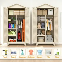 Unlock Your Space: Tall Metal Storage Cabinet in Beige for Ultimate Organization 4