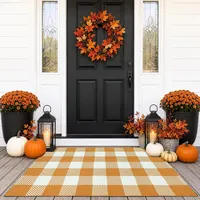 Elevate Your Entryway with Our Washable Buffalo Plaid Rug for Fall 5