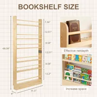 Maximize Space with a Wooden Bookshelf: Stylish Storage for Kids' Rooms 2