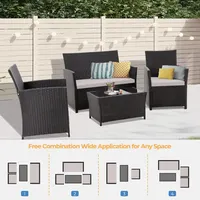 Transform Your Backyard with this Rattan Patio Set – Stylish Outdoor Comfort for Garden Gatherings 3