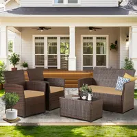 Transform Your Patio with This Chic Rattan Bistro Set - Weather-Resistant Comfort for Relaxing Evenings 2