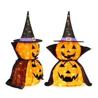 Transform Your Space with 3FT Halloween Pumpkin Lights Featuring 150 LEDs for Spooky Vibes 1