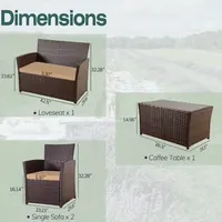 Transform Your Patio with This Chic Rattan Bistro Set - Weather-Resistant Comfort for Relaxing Evenings 4