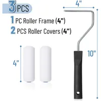 Transform Your Painting Game with This 4-Inch Foam Paint Roller Kit for Flawless Edges 3
