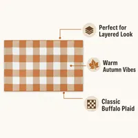 Elevate Your Entryway with Our Washable Buffalo Plaid Rug for Fall 2