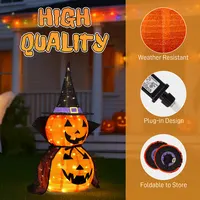 Transform Your Space with 3FT Halloween Pumpkin Lights Featuring 150 LEDs for Spooky Vibes 8