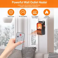 Stay Warm This Winter with Our 800W Space Heater - Fast Heating & Remote Control 3