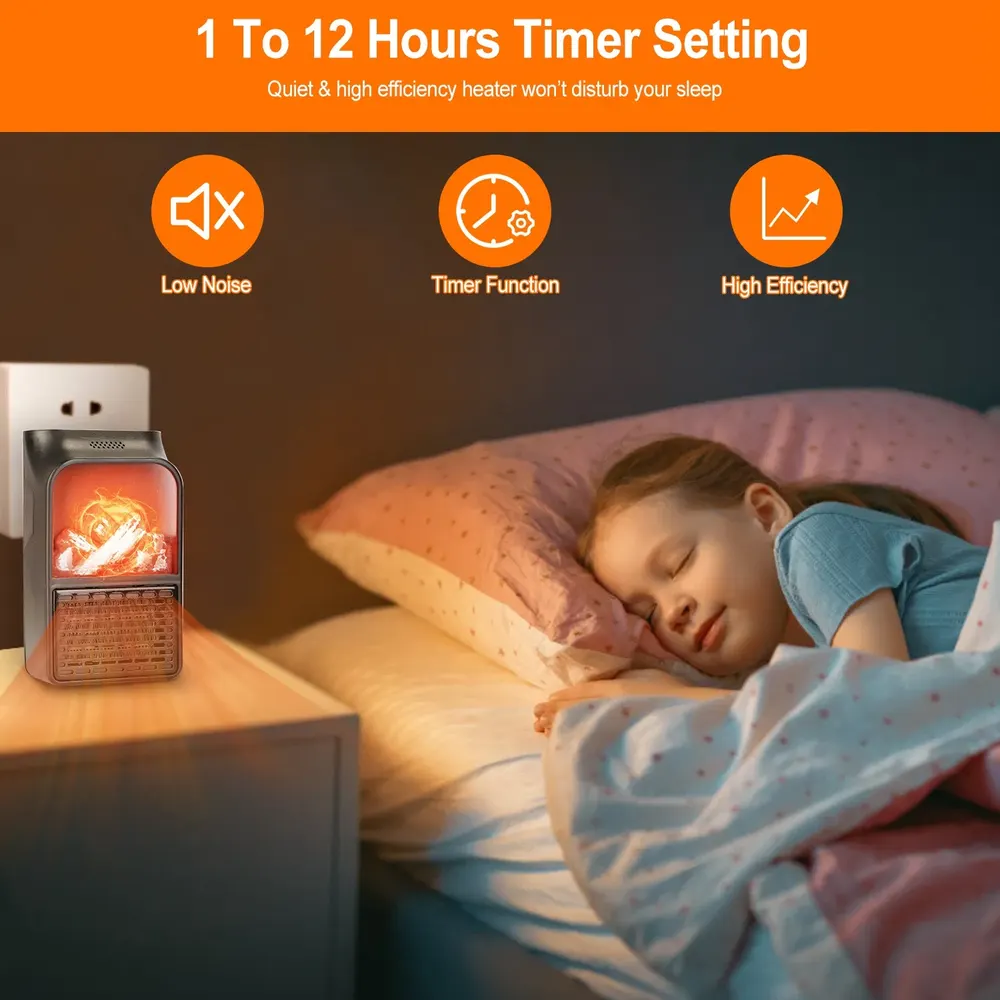 Stay Warm This Winter with Our 800W Space Heater - Fast Heating & Remote Control