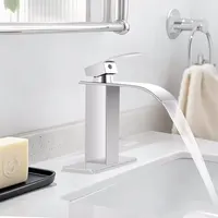 Upgrade Your Bathroom with a Stylish Single Handle Faucet - Durable Stainless Steel Design for Effortless Water Control 3