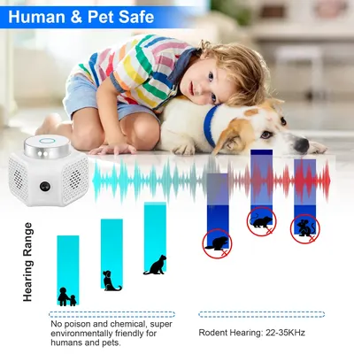 Stop Pests in Their Tracks with the Ultrasonic Rodent Chaser - Eco-Friendly Indoor Solution