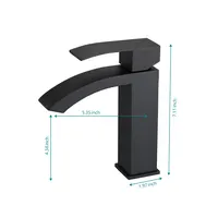 Upgrade Your Bathroom with a Stylish Sink Faucet Featuring Waterfall Flow 2