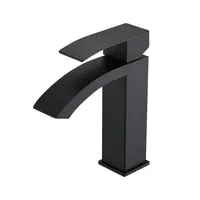 Upgrade Your Bathroom with a Stylish Sink Faucet Featuring Waterfall Flow 9