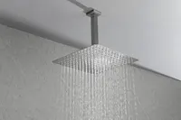 Transform Your Shower Experience with a 16" Rain Shower Head - Luxury Stainless Steel for Full Body Coverage 4
