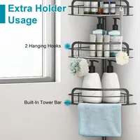 Transform Your Shower Space with a Corner Caddy - Rust-Free Organizer for All Your Bath Essentials 7