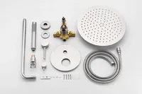 Transform Your Shower Routine with Our Wall Mounted Shower Faucet Set Featuring a 10-Inch Rain Shower Head for Spa-Like Retreats 2