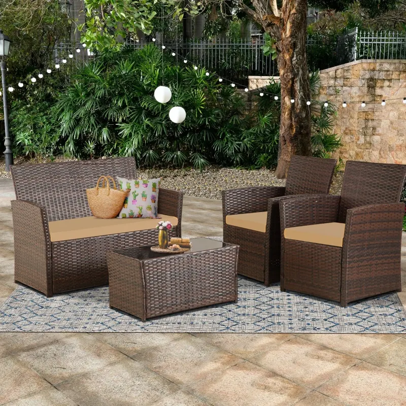 Transform Your Patio with This Chic Rattan Bistro Set - Weather-Resistant Comfort for Relaxing Evenings
