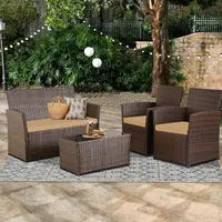 Transform Your Patio with This Chic Rattan Bistro Set - Weather-Resistant Comfort for Relaxing Evenings 1