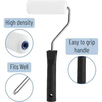 Transform Your Painting Game with This 4-Inch Foam Paint Roller Kit for Flawless Edges 6