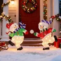 Embrace the Festive Spirit with Lighted Snowmen Decorations - Perfect for Indoor & Outdoor Holiday Cheer 5