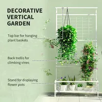 Elevate Your Space with a Tall Metal Plant Stand - Weather-Resistant Trellis for Indoor and Outdoor Use 8