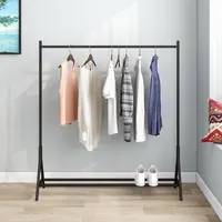 Revamp Your Space with a Multi-functional Garment Rack in Black - Perfect for Clutter-Free Bedrooms 7