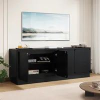 Elevate Your Living Space with This 63 Inch TV Stand Featuring Hidden Storage Solutions 11