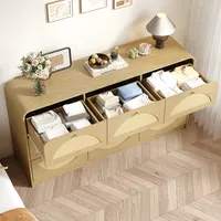 Elevate Your Space with a 9-Drawer Dresser Featuring Rattan Detail for Ultimate Bedroom Organization 7