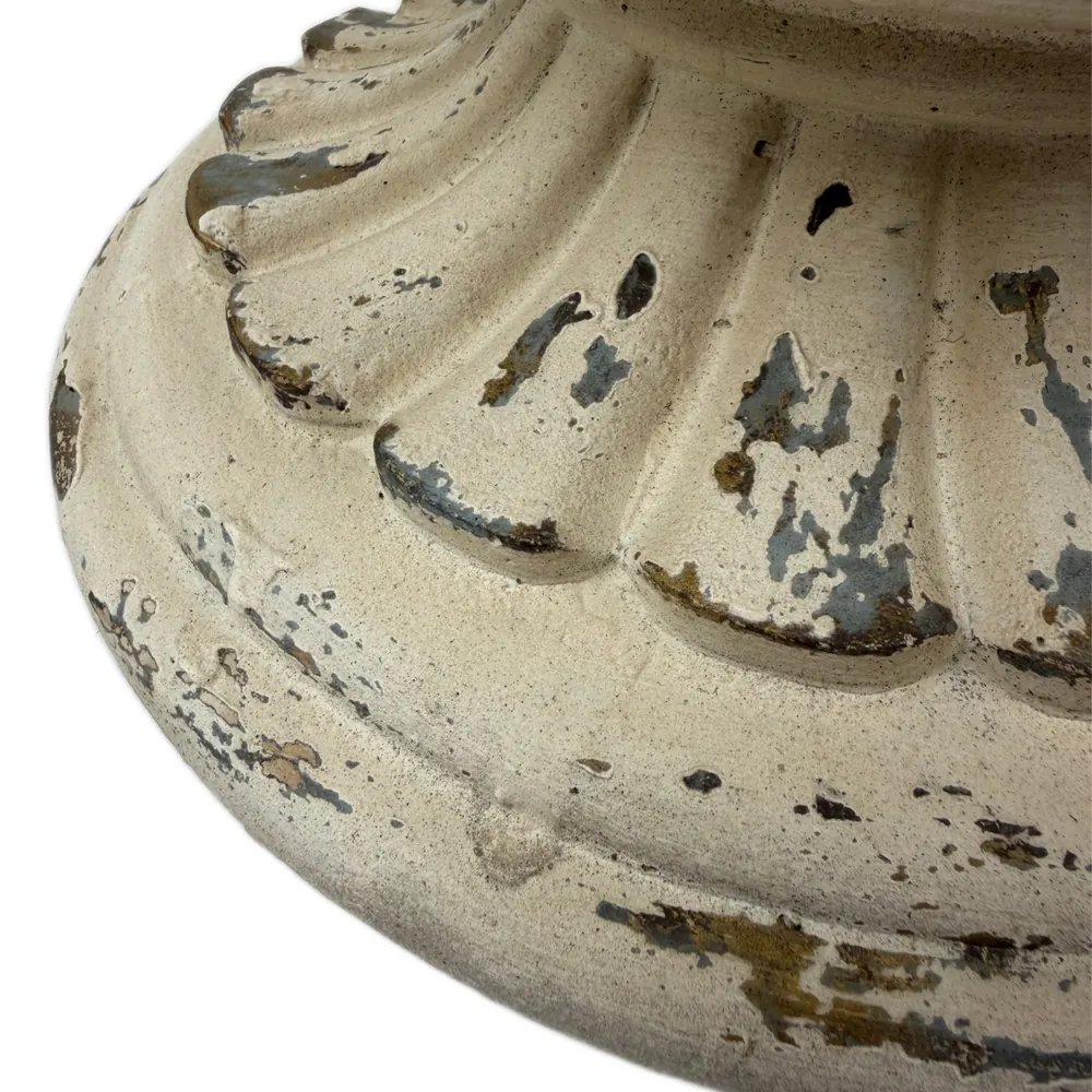 Transform Your Garden with an Antique White Planter - Durable Magnesium Oxide Design for Vibrant Flowers
