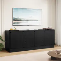 Elevate Your Living Space with This 63 Inch TV Stand Featuring Hidden Storage Solutions 7