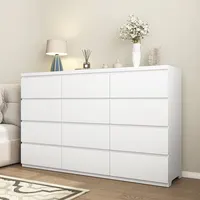 Transform Your Space with a Modern White Dresser | 12 Drawers for Ultimate Storage 2