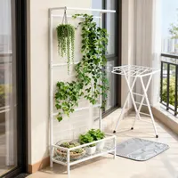 Elevate Your Space with a Tall Metal Plant Stand - Weather-Resistant Trellis for Indoor and Outdoor Use 6