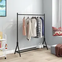 Revamp Your Space with a Multi-functional Garment Rack in Black - Perfect for Clutter-Free Bedrooms 3