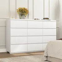 Transform Your Space with a Modern White Dresser | 12 Drawers for Ultimate Storage 5
