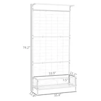 Elevate Your Space with a Tall Metal Plant Stand - Weather-Resistant Trellis for Indoor and Outdoor Use 1